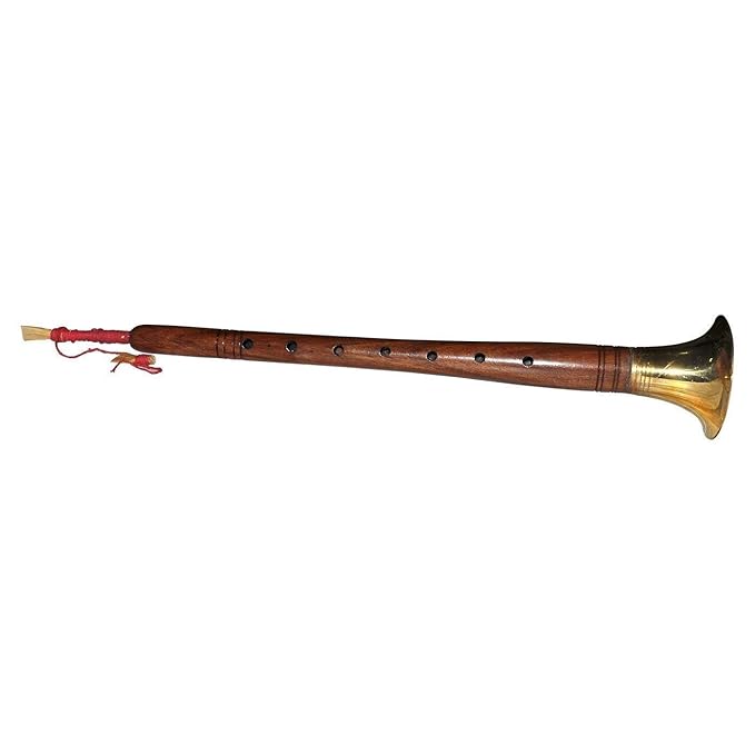 SAI Musical Hindu Traditional Folk Music Instrument Shehnai - Indian Oboe with Reed (PDI-ABH) (14" - Large)